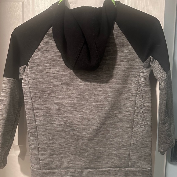 Old Navy Active Gray and Black Jacket with Neon Trim - Picture 4 of 5